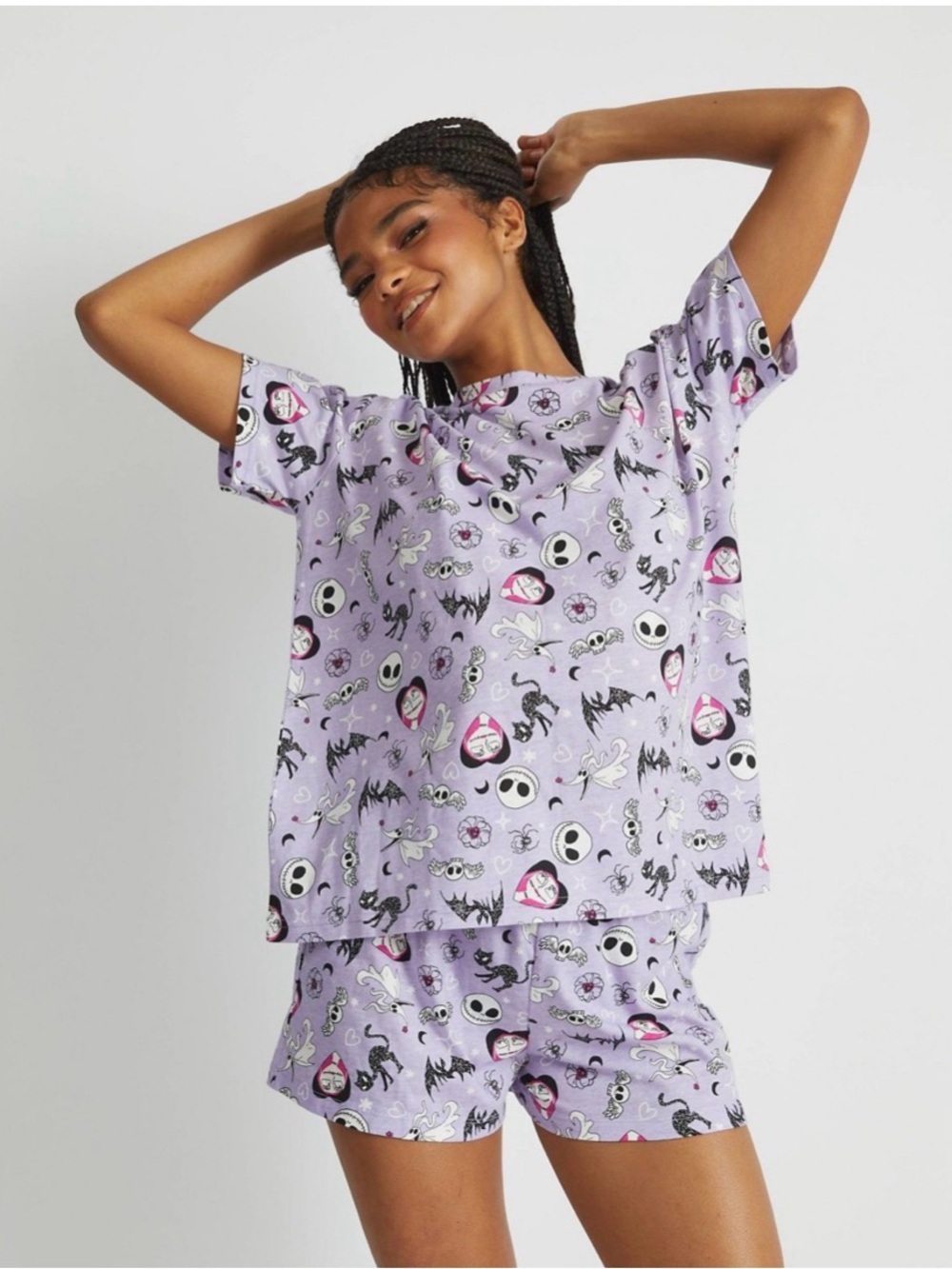 Skinnydip x Disney Nightmare Before Christmas Pajama Set.